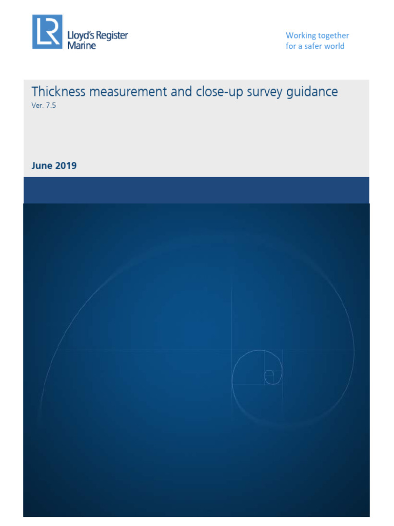 Guidelines for Thickness Measurement | PDF | Ships | Oil Tanker