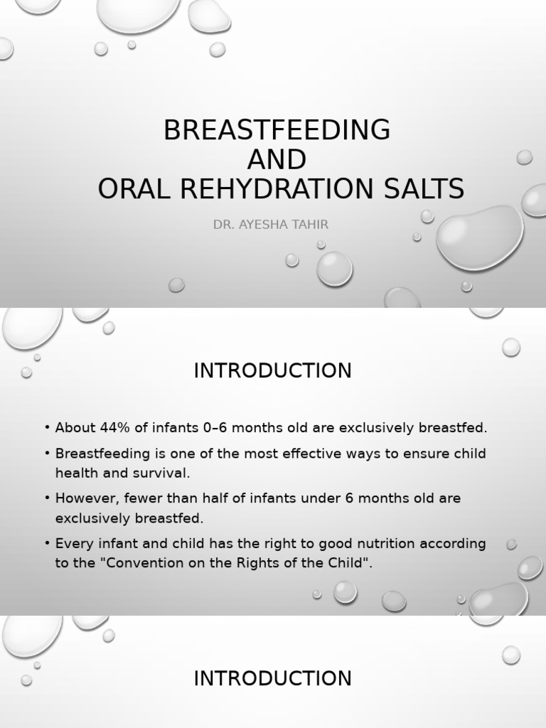 Breastfeeding and ORS | PDF
