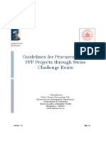 Guidelines For Procurement of PPP Projects Through Swiss Challenge Route