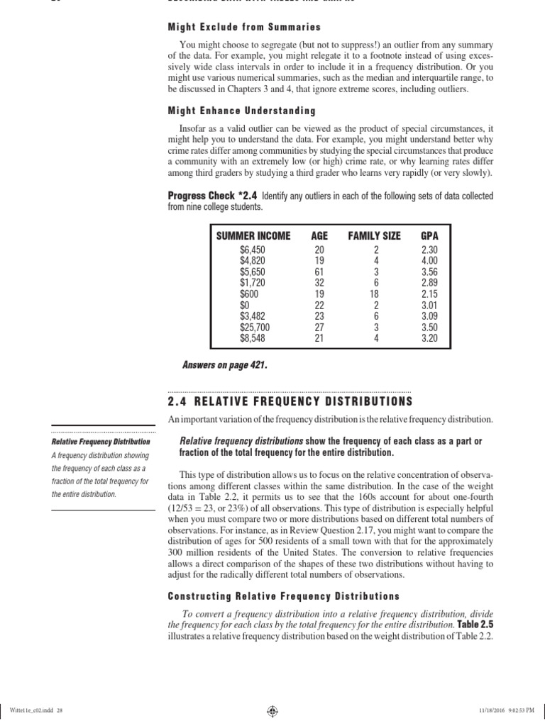 Identifying Outliers in Data Sets | PDF | Outlier