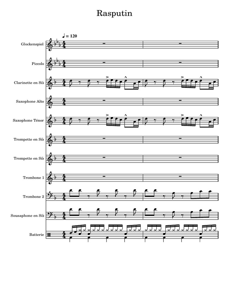 Rasputin (1) - Conducteur Et Parties | PDF