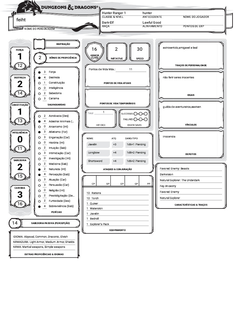 Feiht roll20 characters pdf