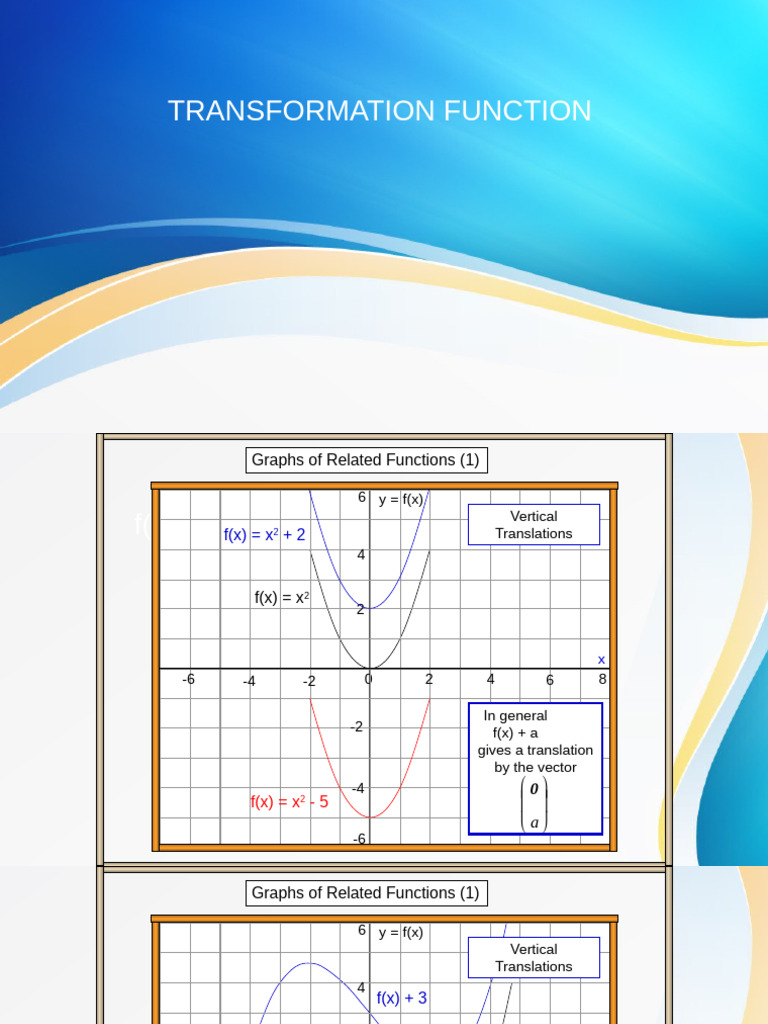 TRANSFORMATION FUNCTION | PDF