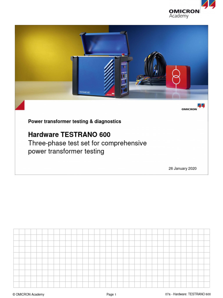 01 - TESTRANO600 Donanımı | PDF