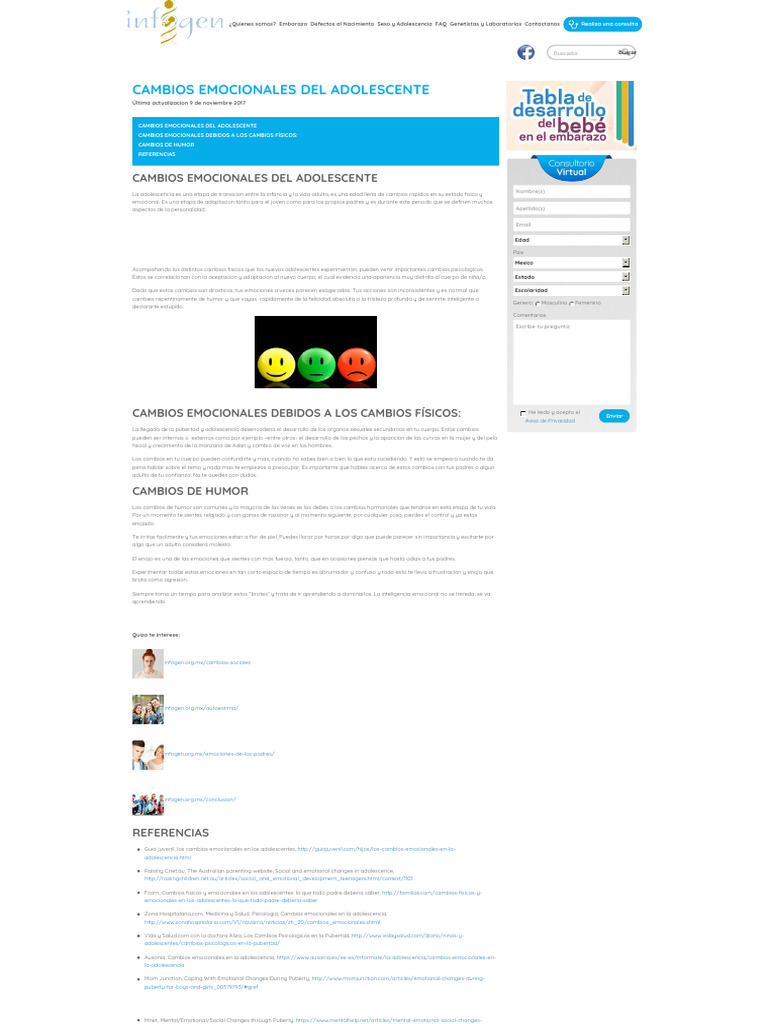 UA2 - SM - Cambios Emocionales Del Adolescente | PDF