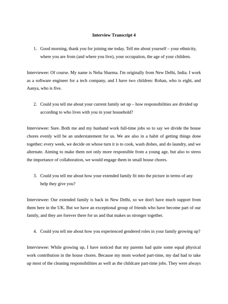 Interview Transcript 4 | PDF