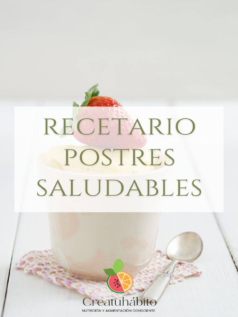 Recetario Postres Saludables PDF | PDF | Postres | Relaciones ...