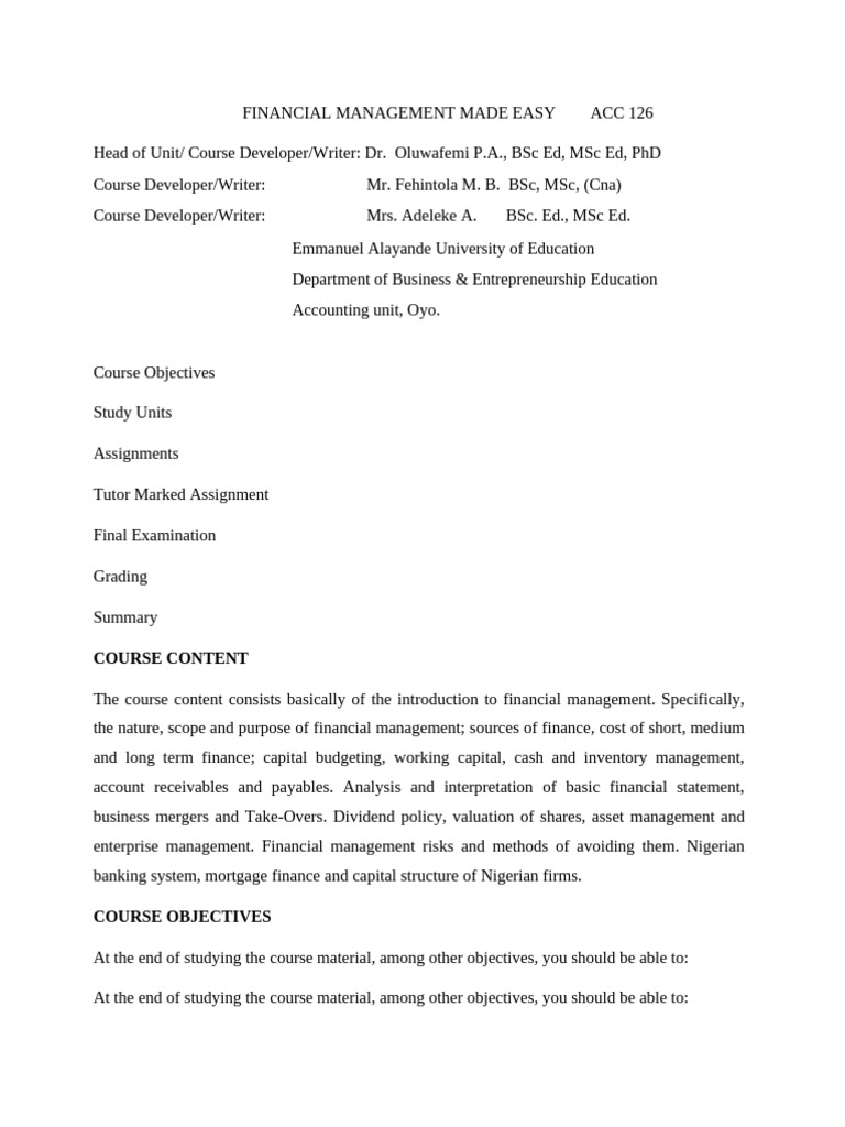 F MGT Made Easy Acc 126 Stds | PDF