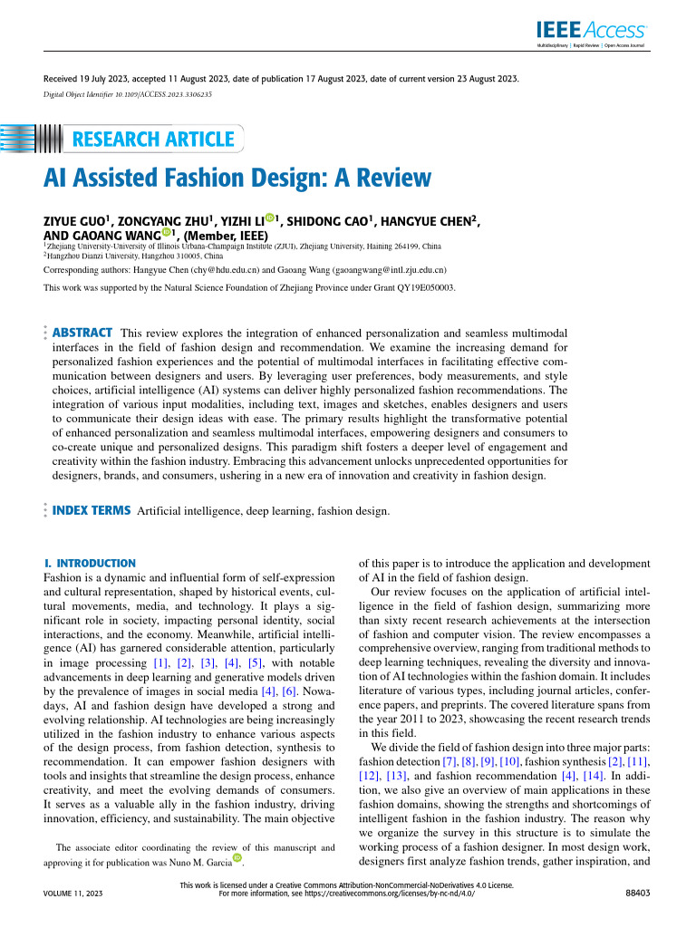 AI Assisted Fashion Design Review | PDF