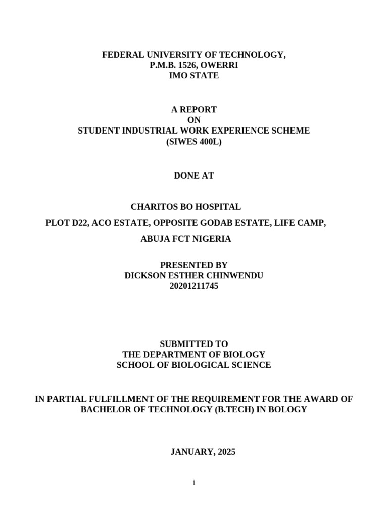 Dickson Bio Report Preliminary Page P | PDF