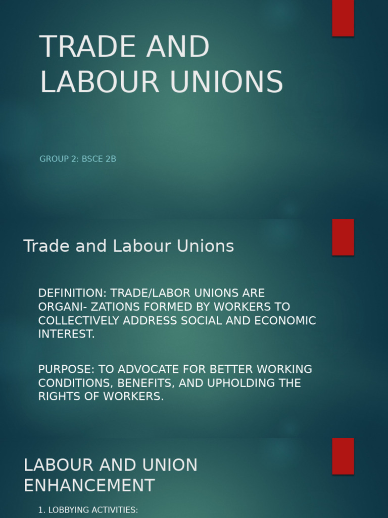 Trade and Labour Unions | PDF