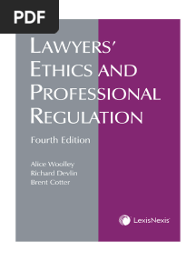 Lawyers' Ethics and Professional Regulation 4th Edition
