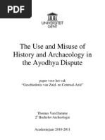 Download The Use and Misuse of History and Archaeology in the Ayodhya Dispute by Thomas Van Damme SN77068826 doc pdf