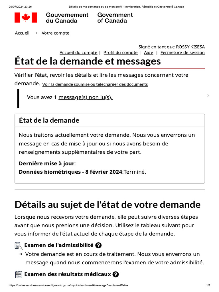 Suivi de ma demande de citoyenneté | PDF