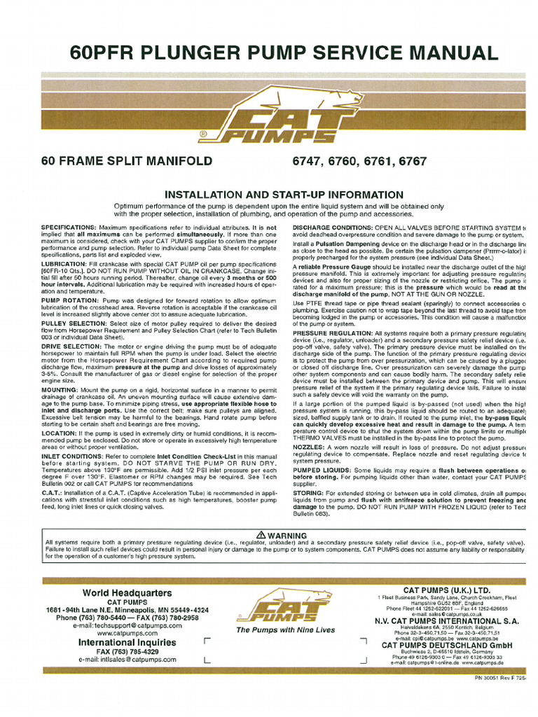 Cat 6777 Maintenance Manual | PDF