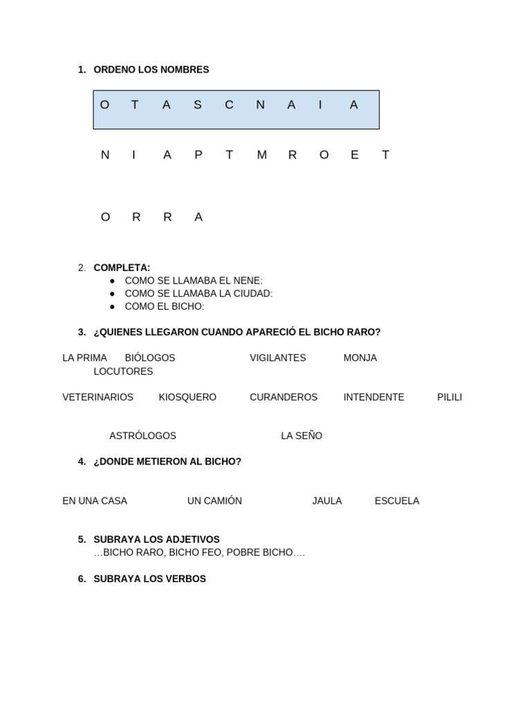 3° Bicho Raro | PDF
