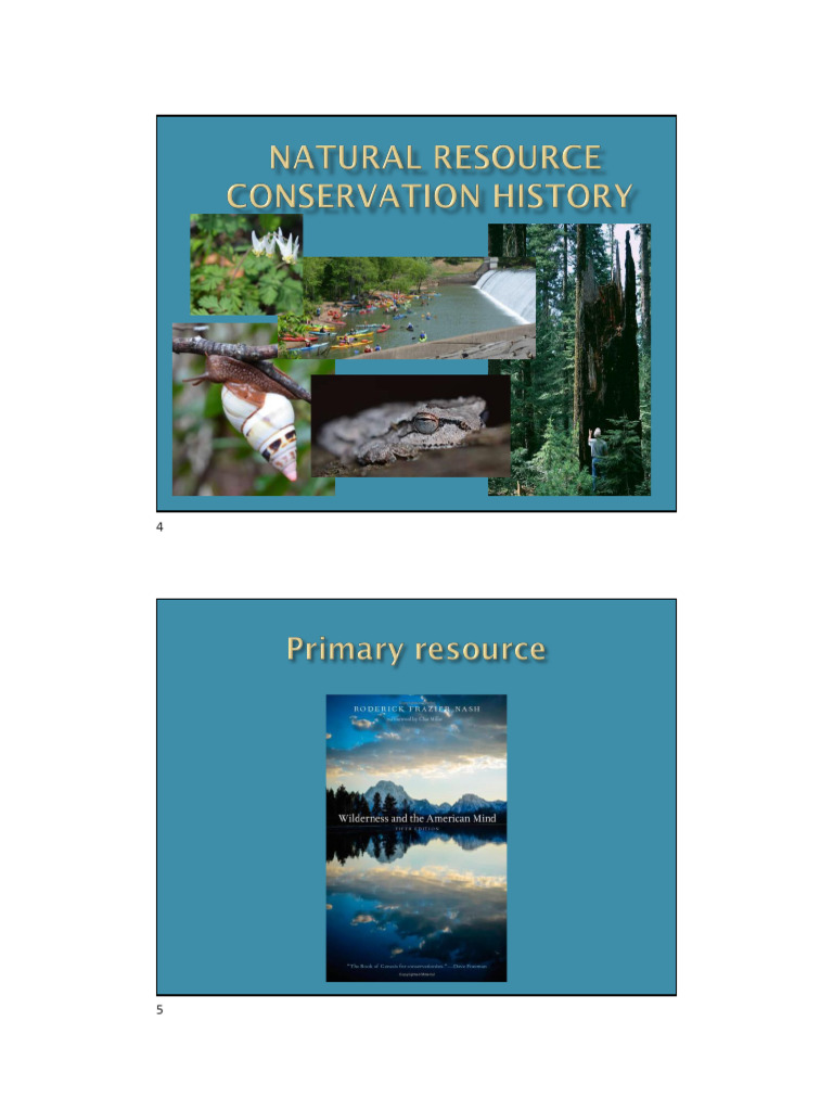 Conservation History Pdf