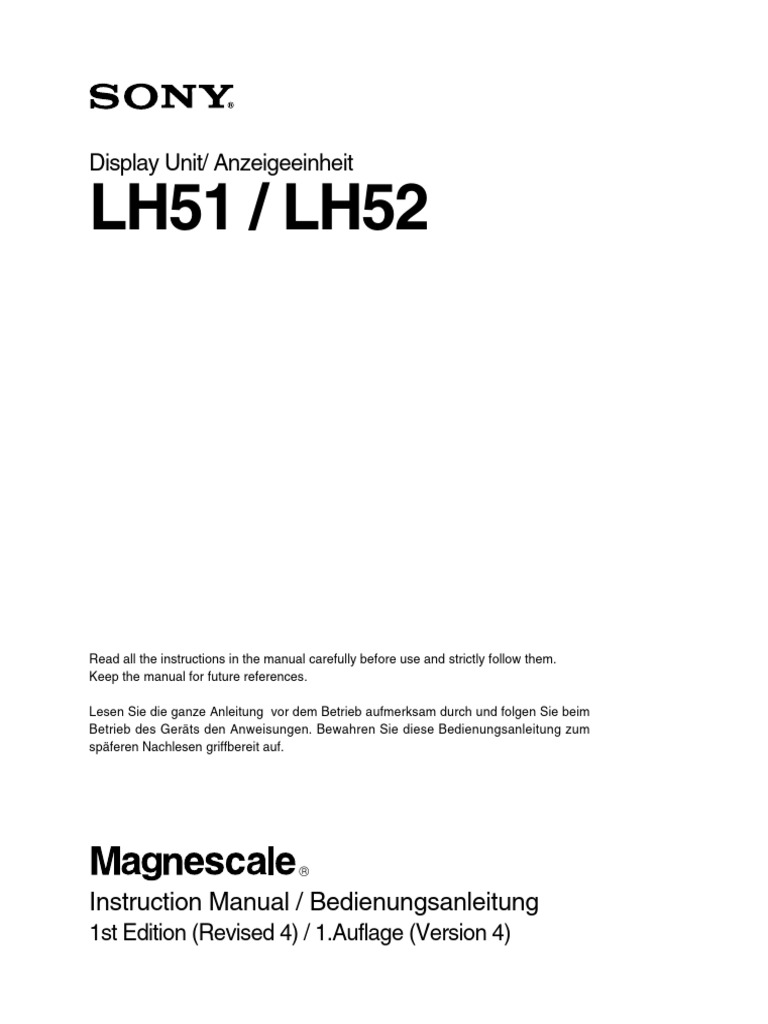 LH 51 Manual | PDF