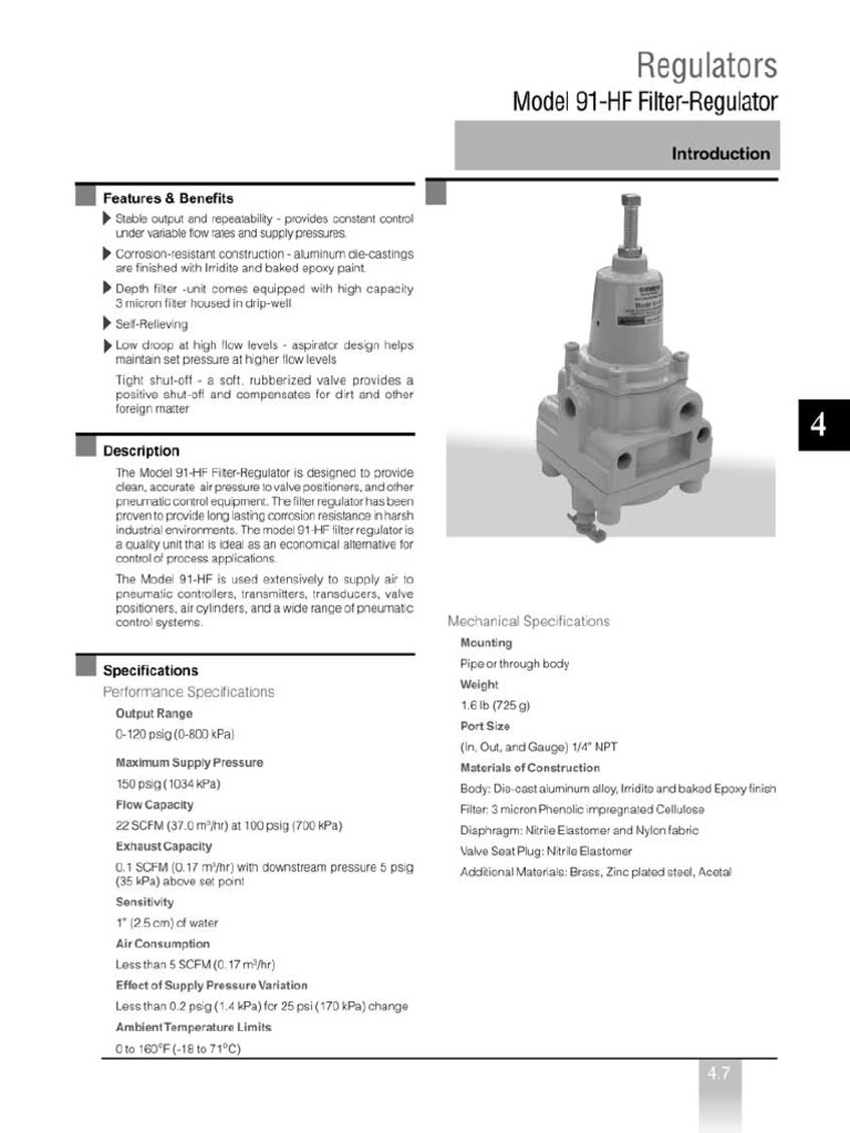 91 HF Filter Regulator 12 | PDF