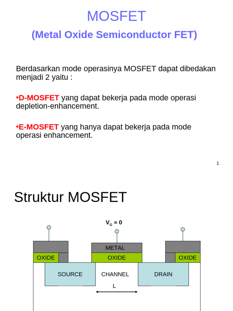 Materi 1 B Teori Mosfet Rev Ke 2 Pdf