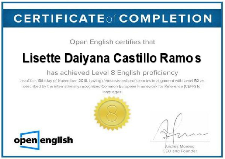 Open English Certificate | PDF