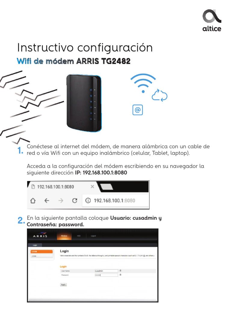 Intructivo Arris tg2482-NUEVO | PDF