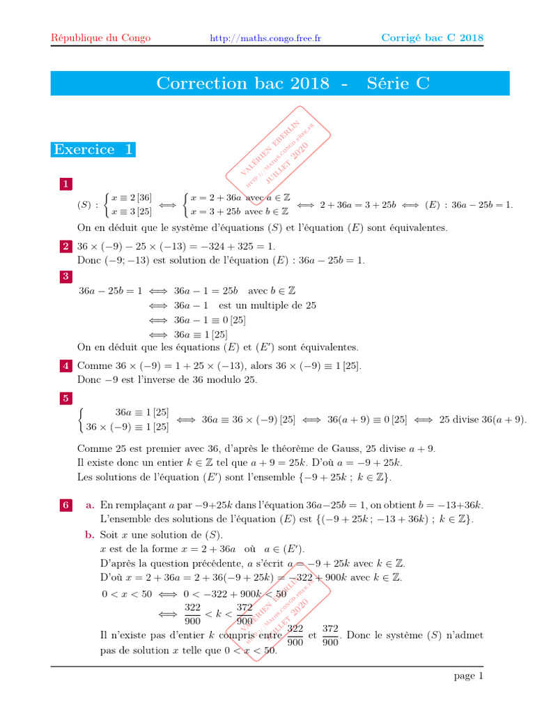 2018 Cor Bac C | PDF