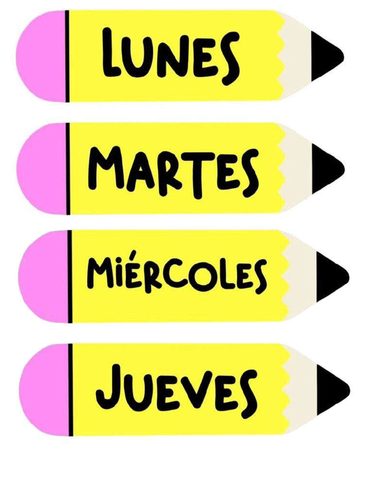 DIAS DE LA SEMANA | PDF