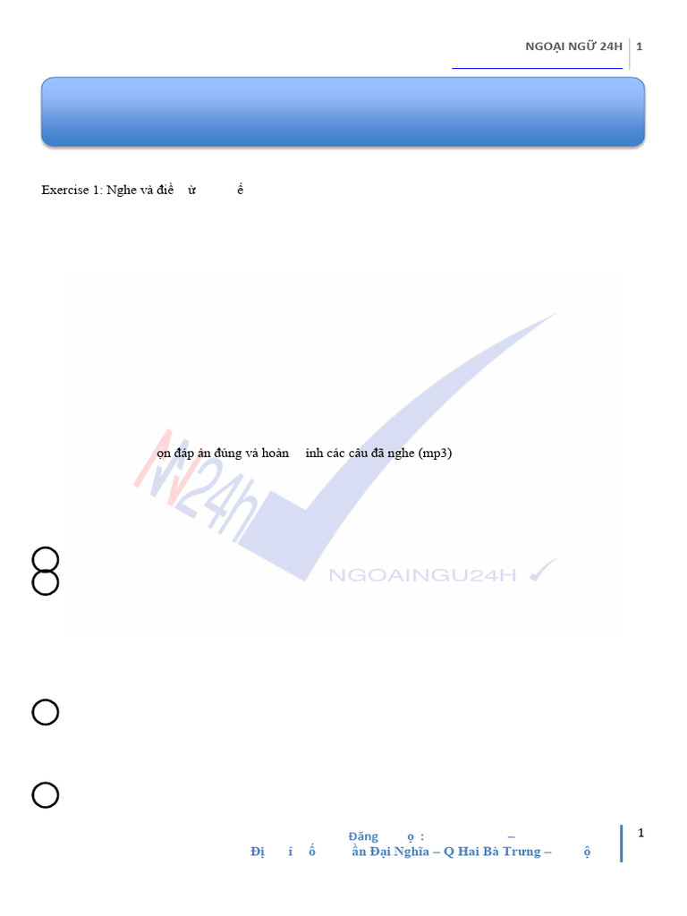 TOEIC Part 1 (2) - KEY | PDF