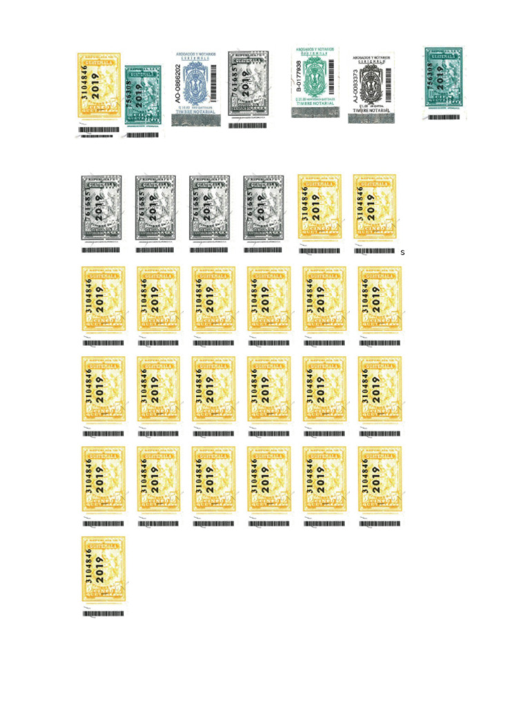 Timbres Fiscales | PDF