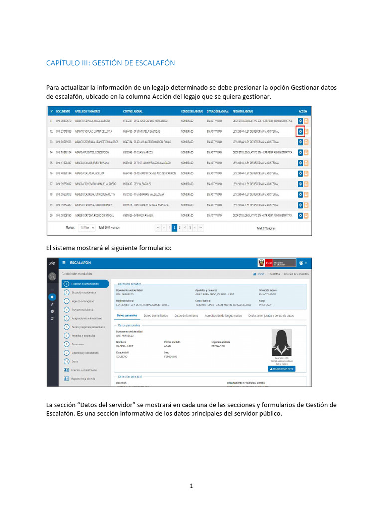 03_GESTION_DE_ESCALAFON | PDF