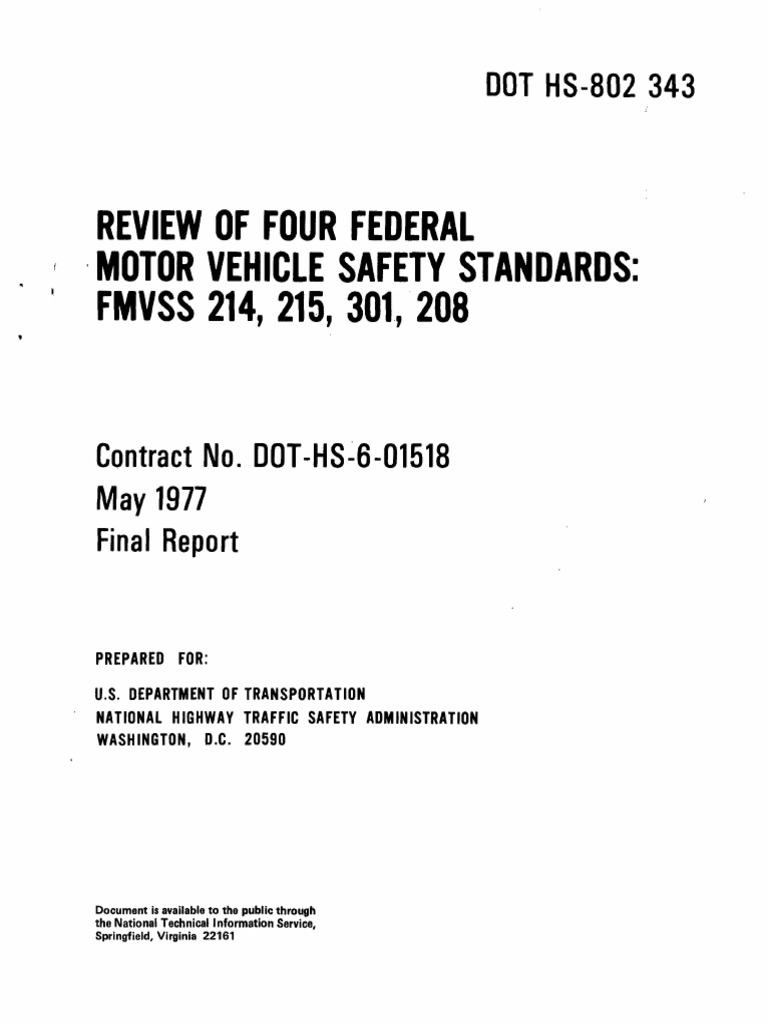 Vehicle Safety Standards Manitoba
