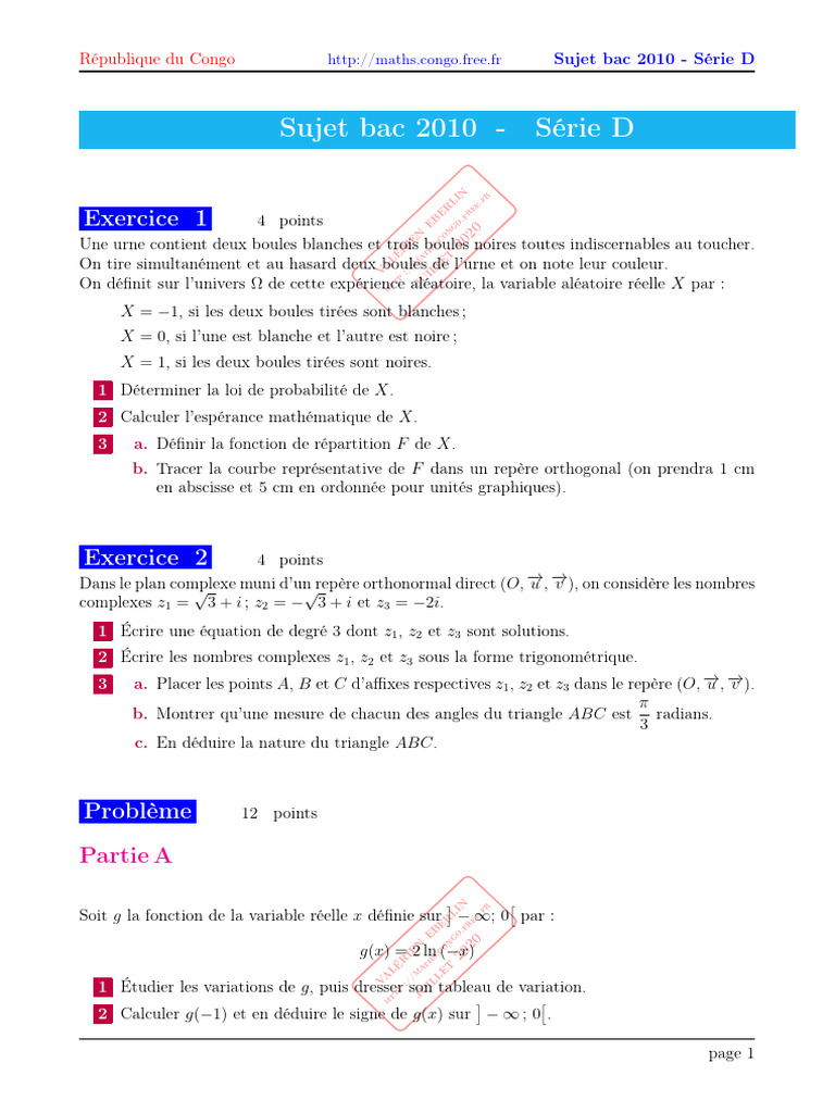 2010 Suj Bac D | PDF