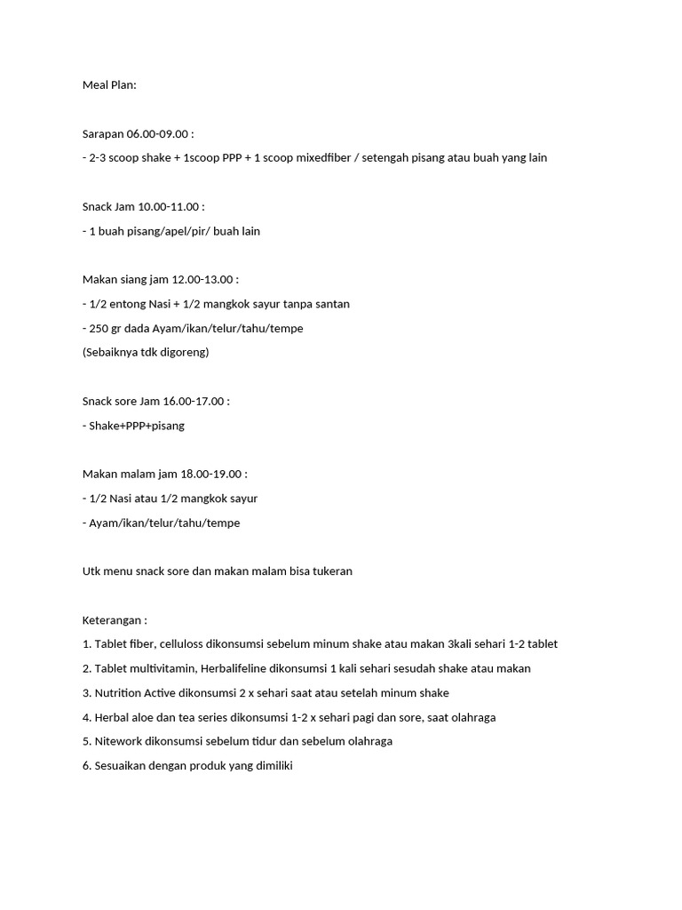 Herbalife pdf