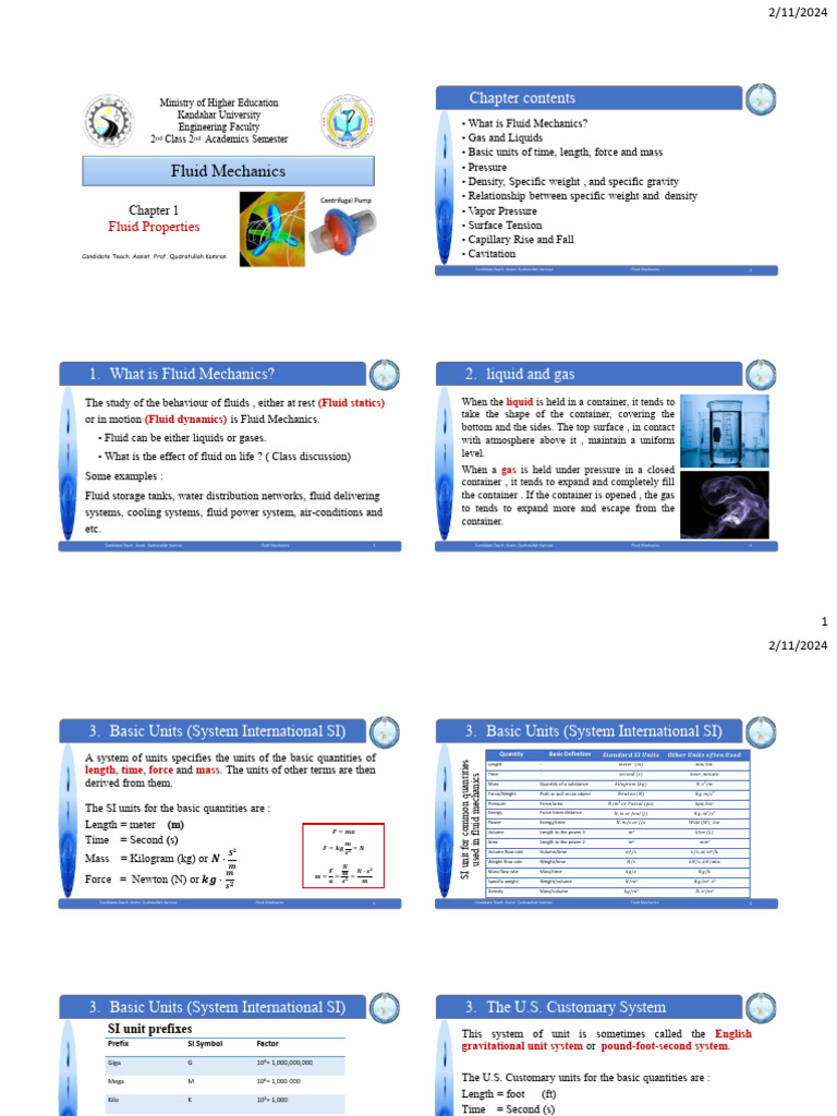 Chapter 1 Fluid Properties Pdf