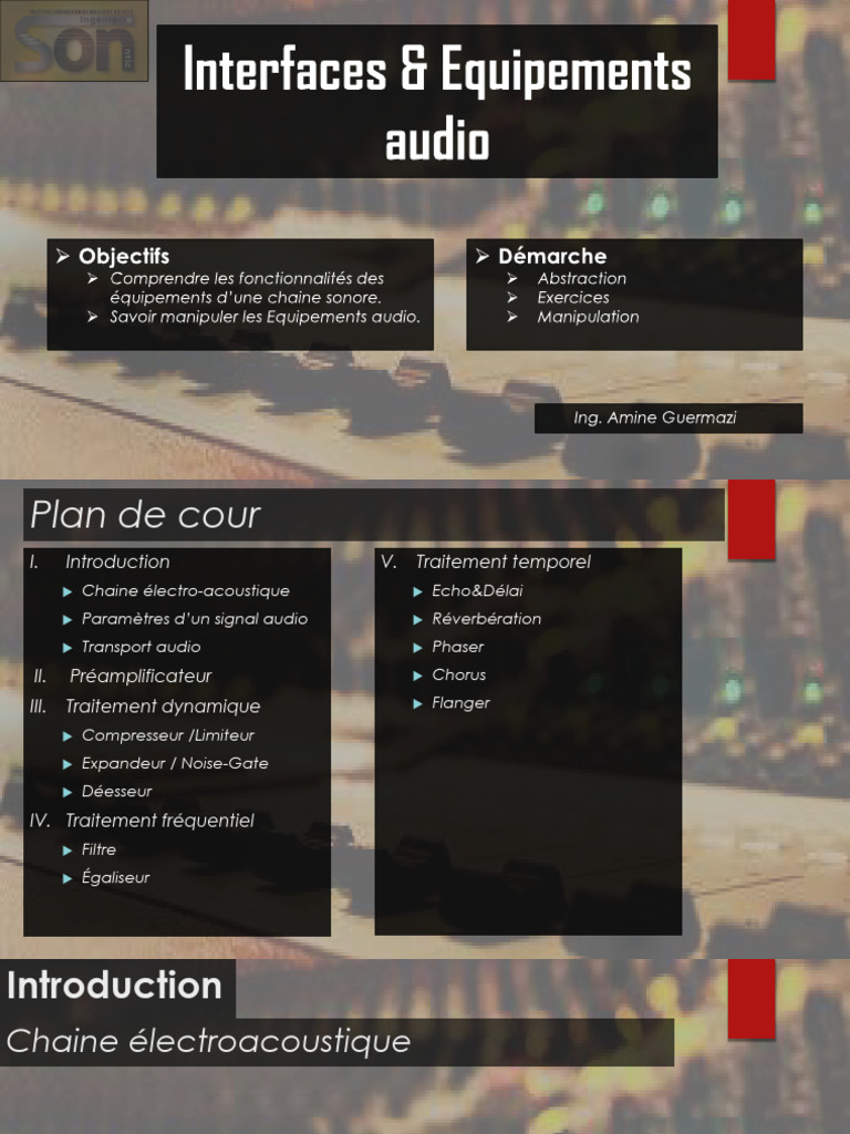 Interface Et Equippement Audio | PDF
