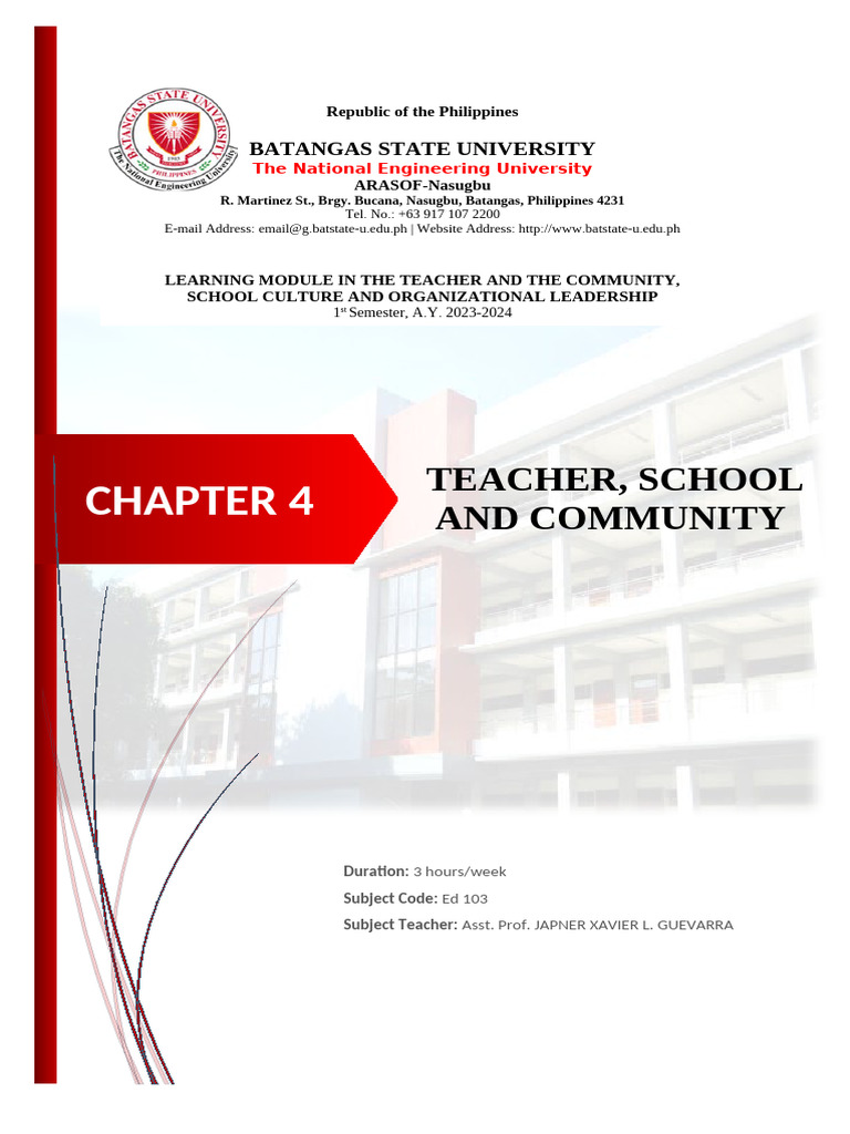 ED 103 Module Chapter 4 | PDF