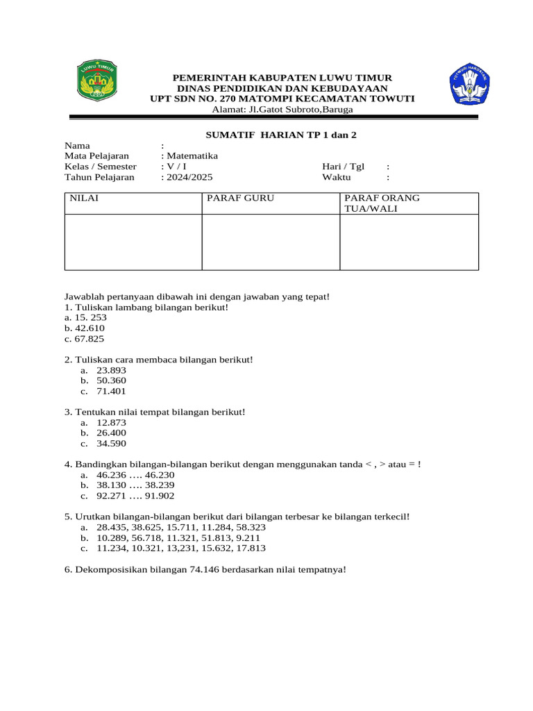 TP 1 Dan 2 | PDF