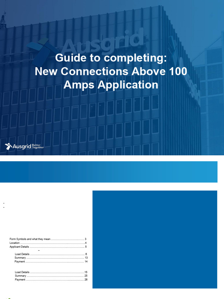 New Connections Over 100 Amp Step by Step Guide | PDF
