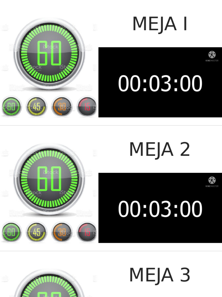 TIMER UJIAN OSCE 3 Menit | PDF