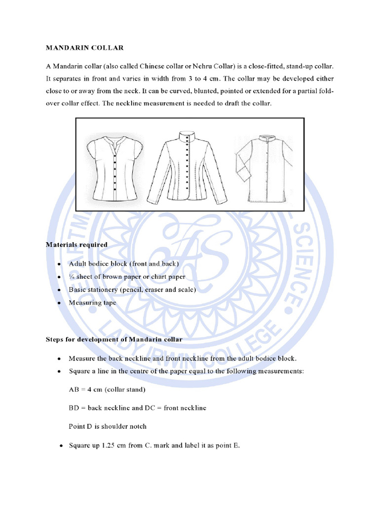 Mandarin Collar | PDF