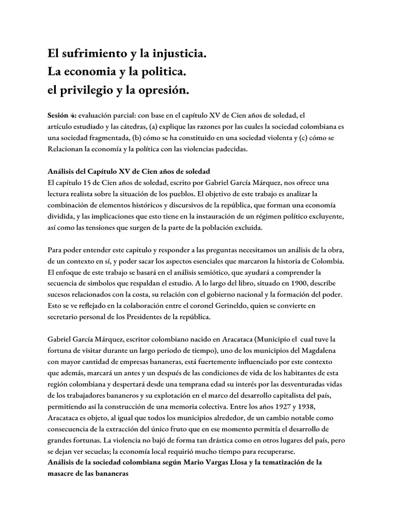 El Privilegio y La Opresión | PDF
