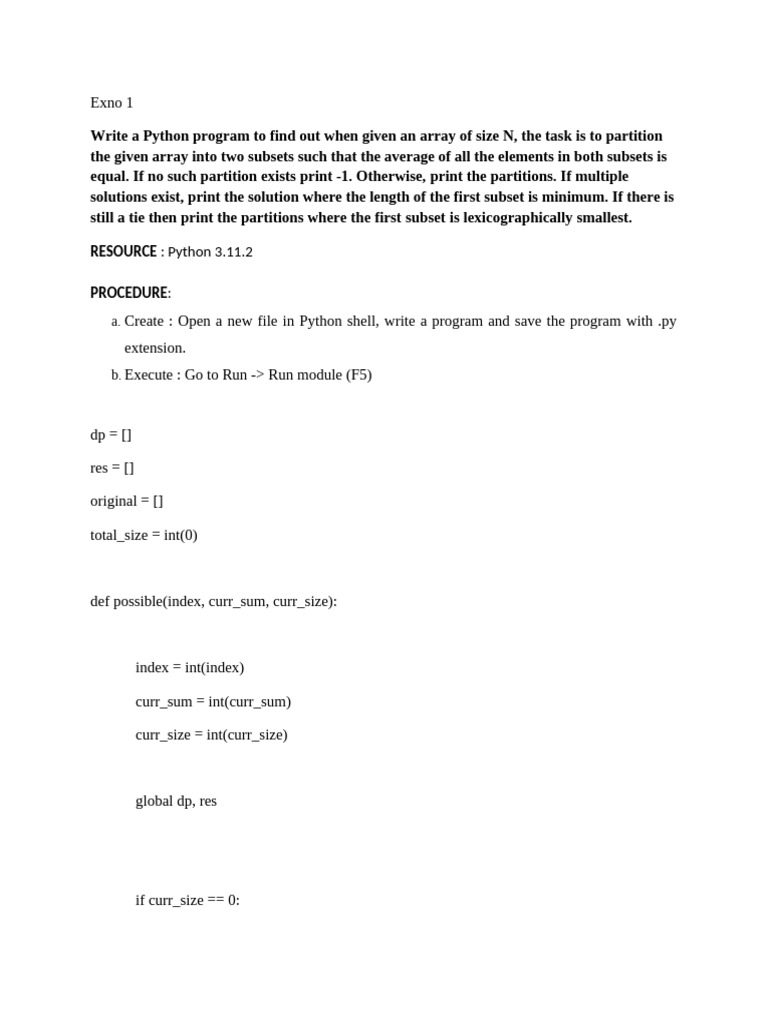 Optimizaton Techniques Lab Manual Python | PDF