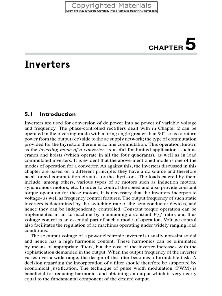 Inverters: Inverting Mode of A Converter | PDF