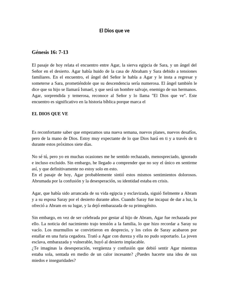 El Dios Que Ve Pdf