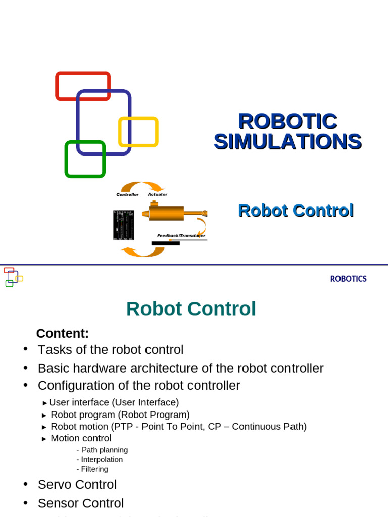 8 Robot Control - PTP, CP | PDF