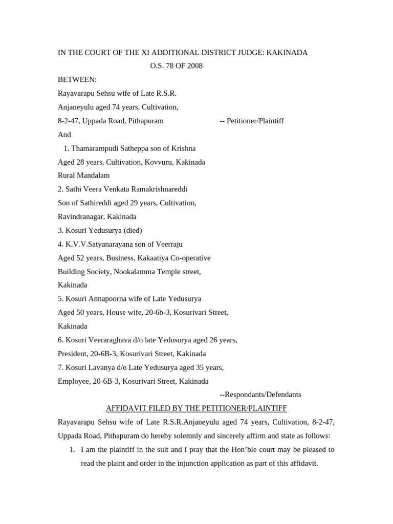 In The Court of The Xi Additional District Judge | PDF