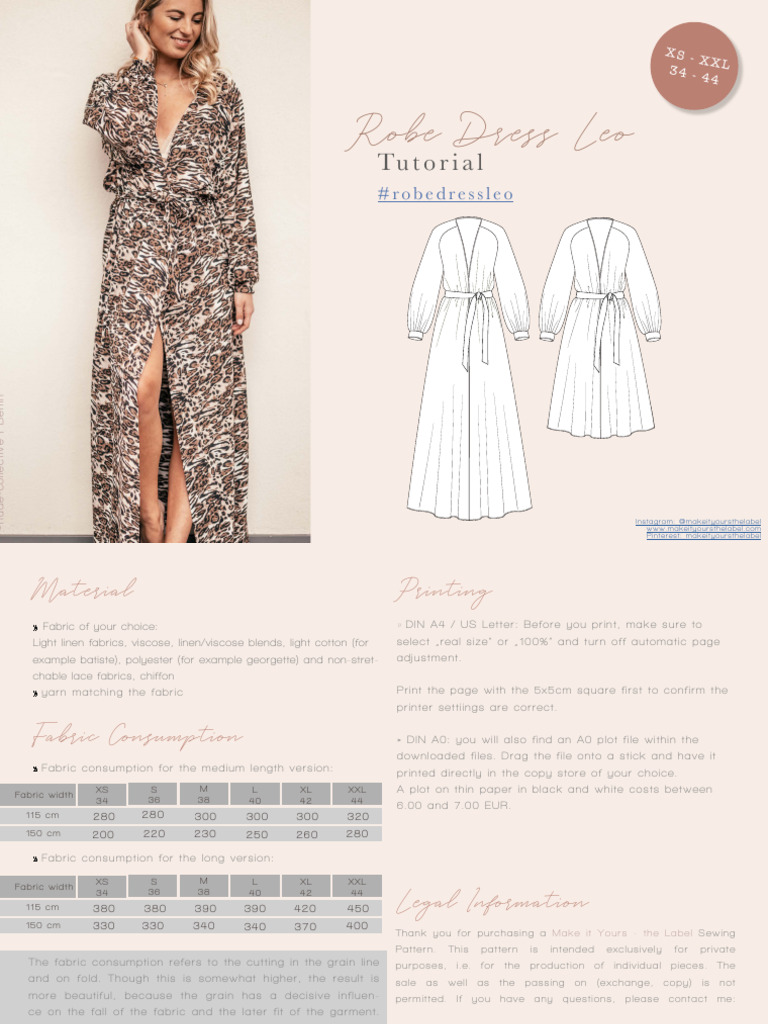 Tutorial Robe Dress Leo ENG | PDF