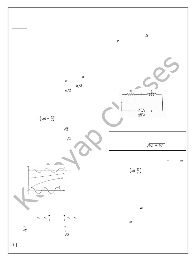 Alternating Current-1 | PDF