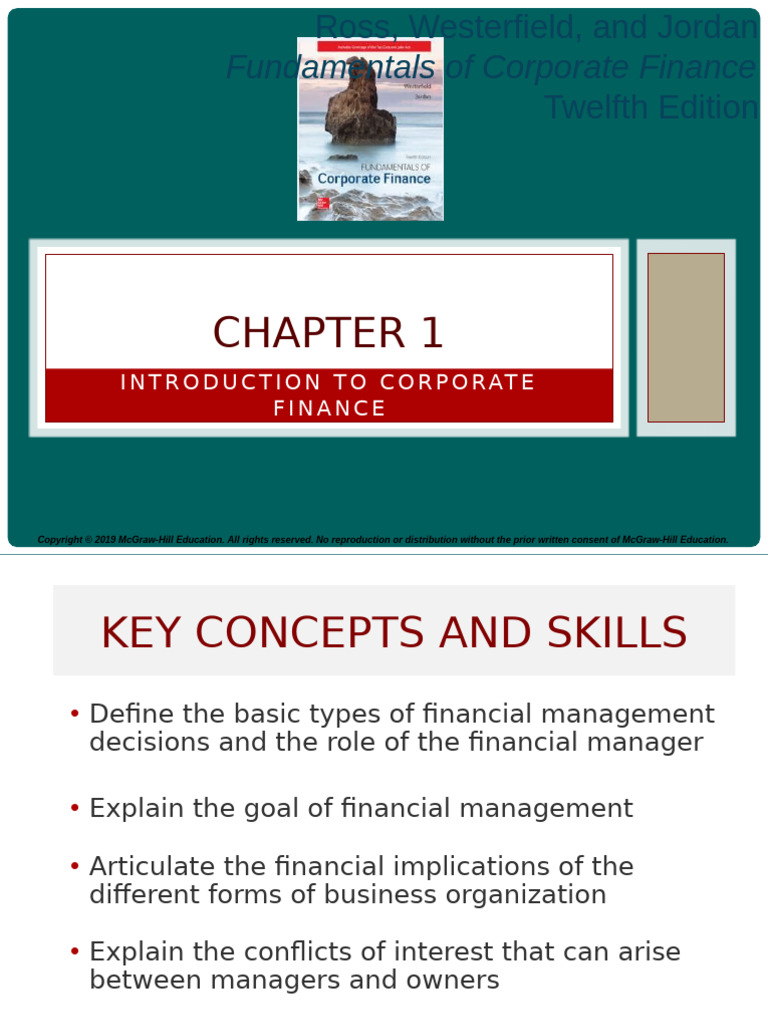 Ch 1 introduction to corporate finance pdf